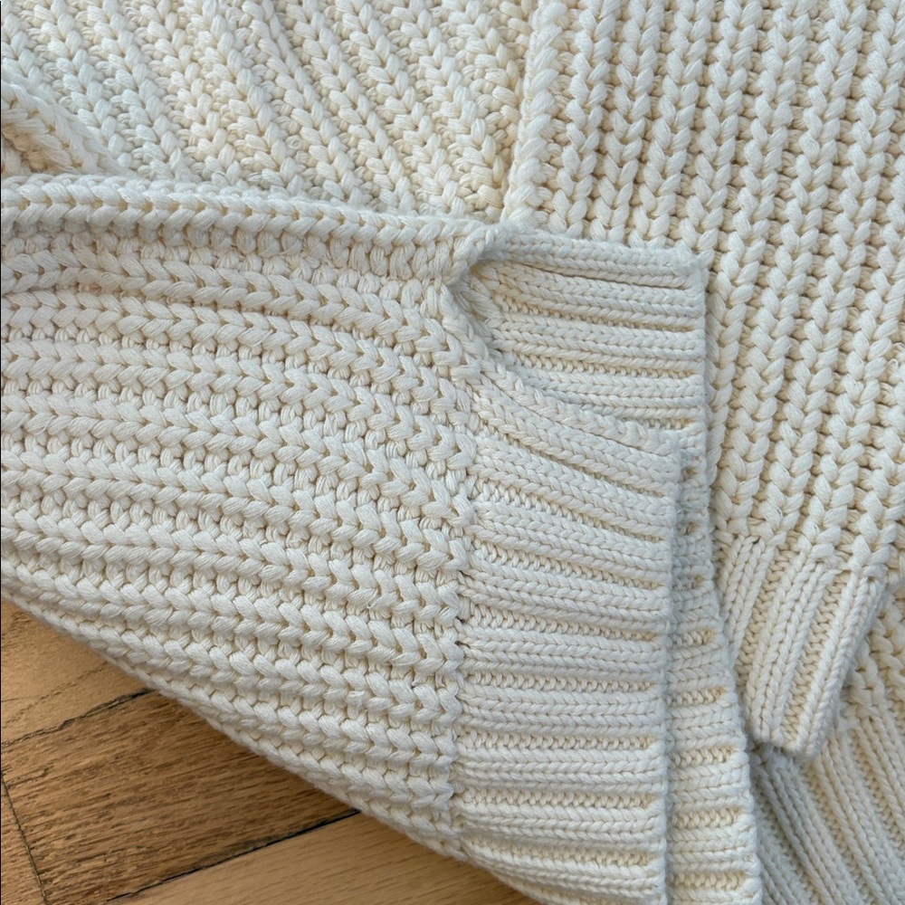 Cozy Cream Cowl-Neck Sweater - Picture 10 of 11